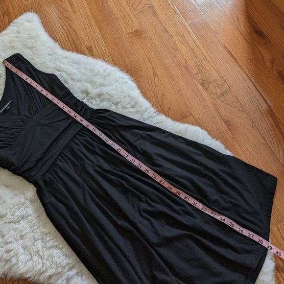 Betsey JOHNSON black jersey knit dress p xs small pockets - Picture 12 of 12